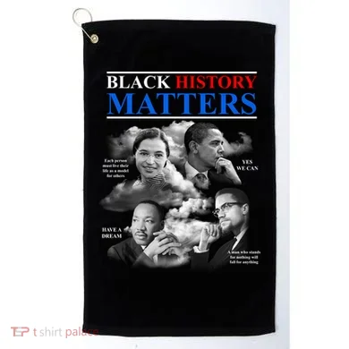 Black History Matters Golf Towel