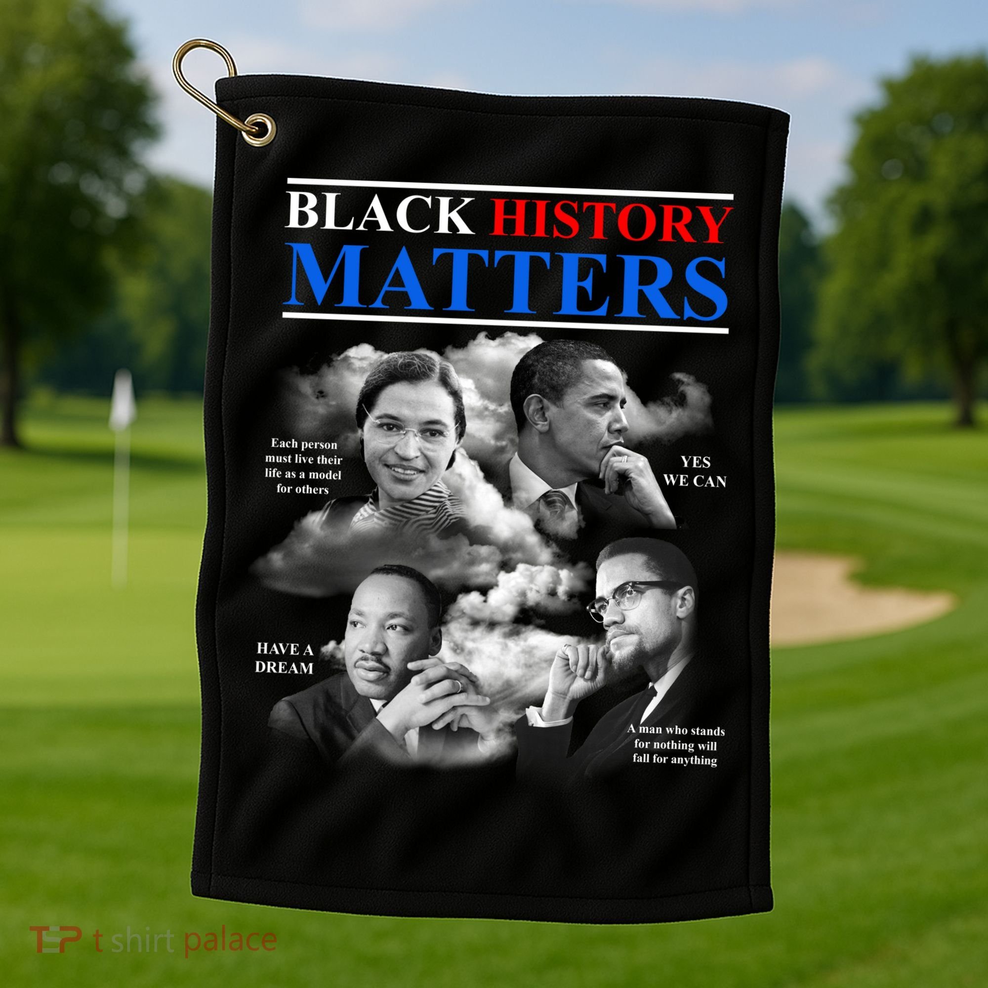 Black History Matters Golf Towel
