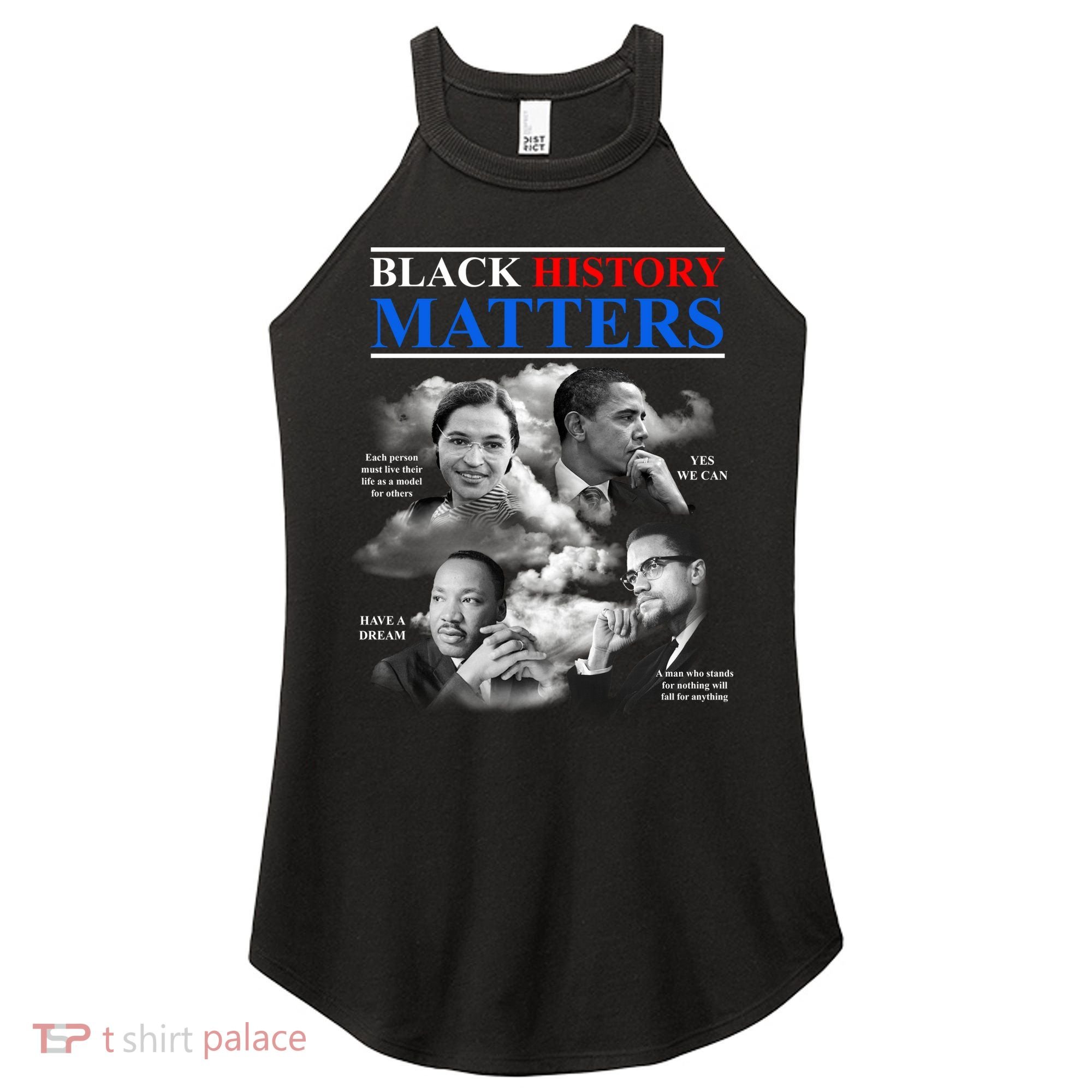 Black History Matters Women's Perfect Tri Rocker Tank