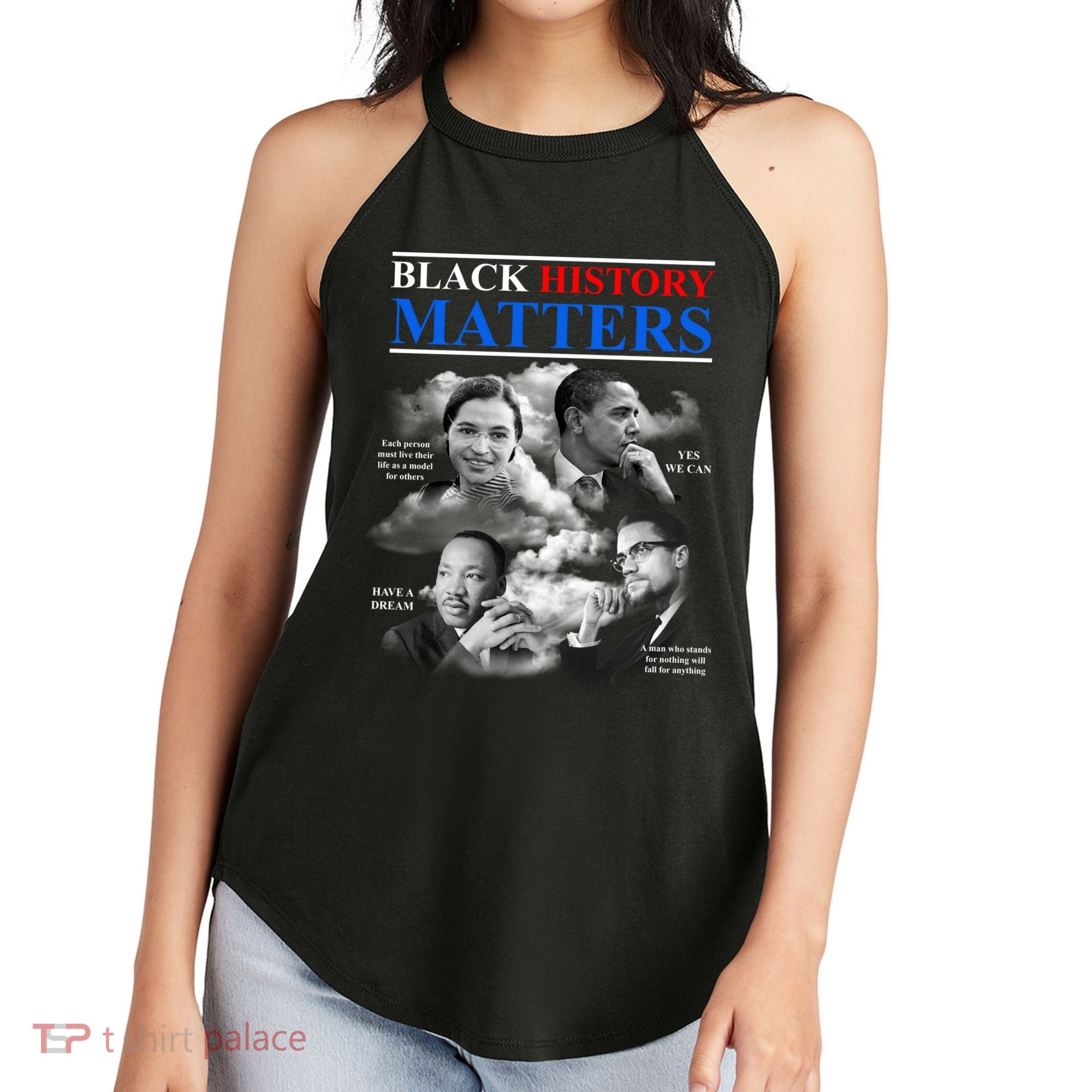 Black History Matters Women's Perfect Tri Rocker Tank