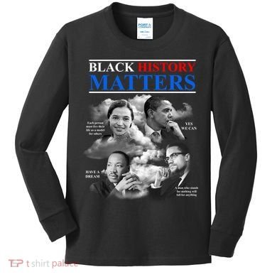 Black History Matters Kids Long Sleeve Shirt