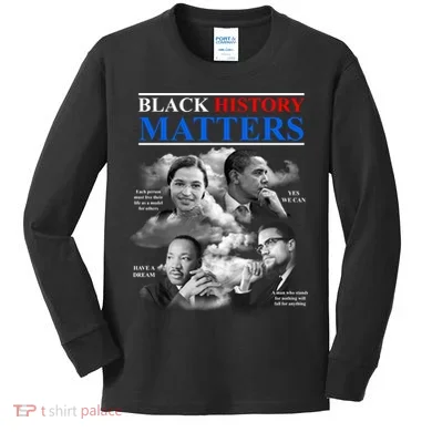Black History Matters Kids Long Sleeve Shirt