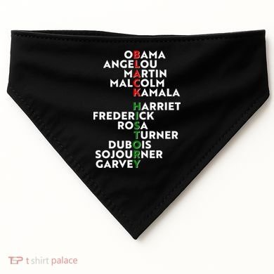 Black History Month 2021 Black History Makers USA-Made Doggie Bandana