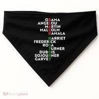Black History Month 2021 Black History Makers USA-Made Doggie Bandana thumb 0