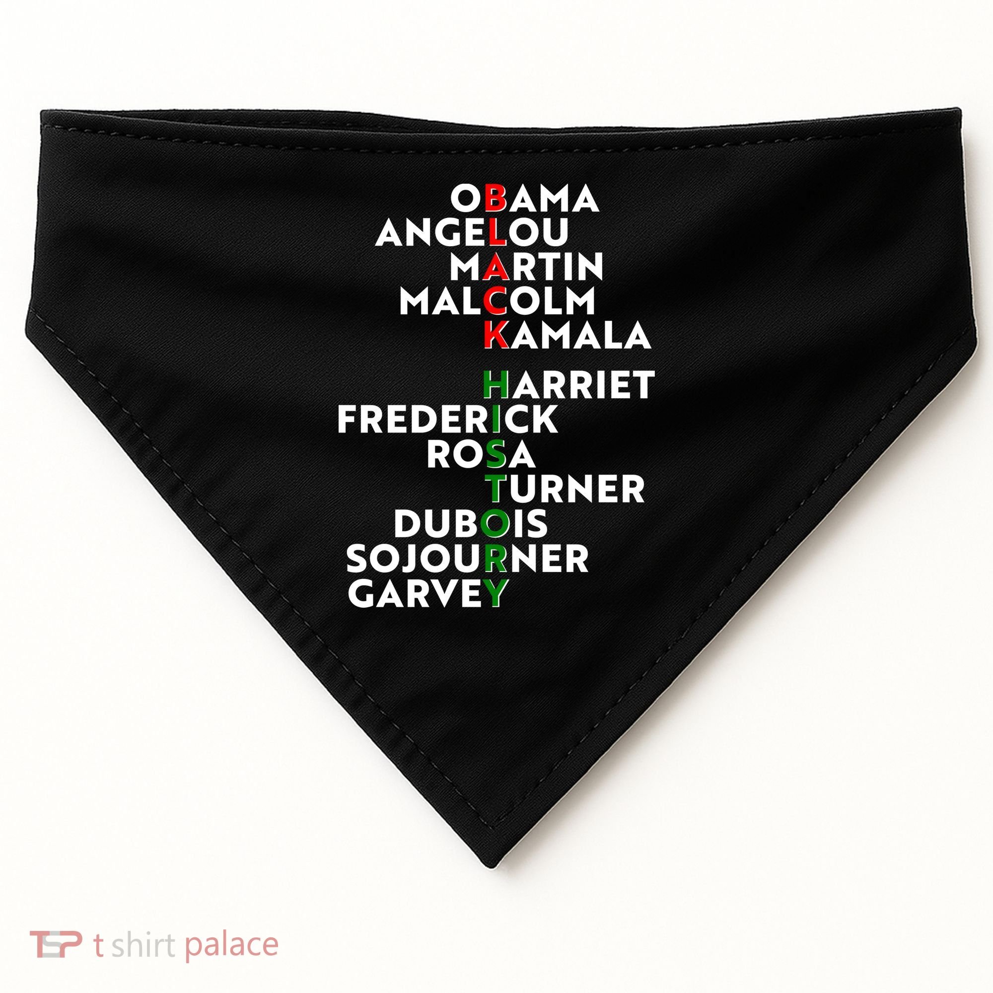 Black History Month 2021 Black History Makers USA-Made Doggie Bandana