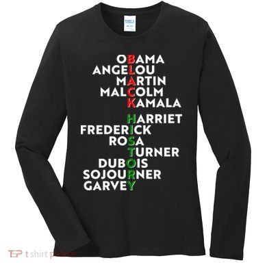 Black History Month 2021 Black History Makers Women's Long Sleeve Shirt