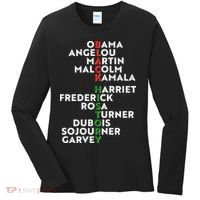 Black History Month 2021 Black History Makers Women's Long Sleeve Shirt thumb 0