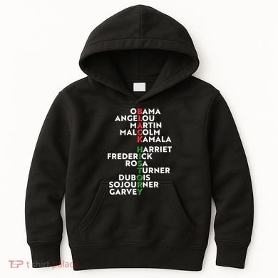 Black History Month 2021 Black History Makers Kids Hoodie