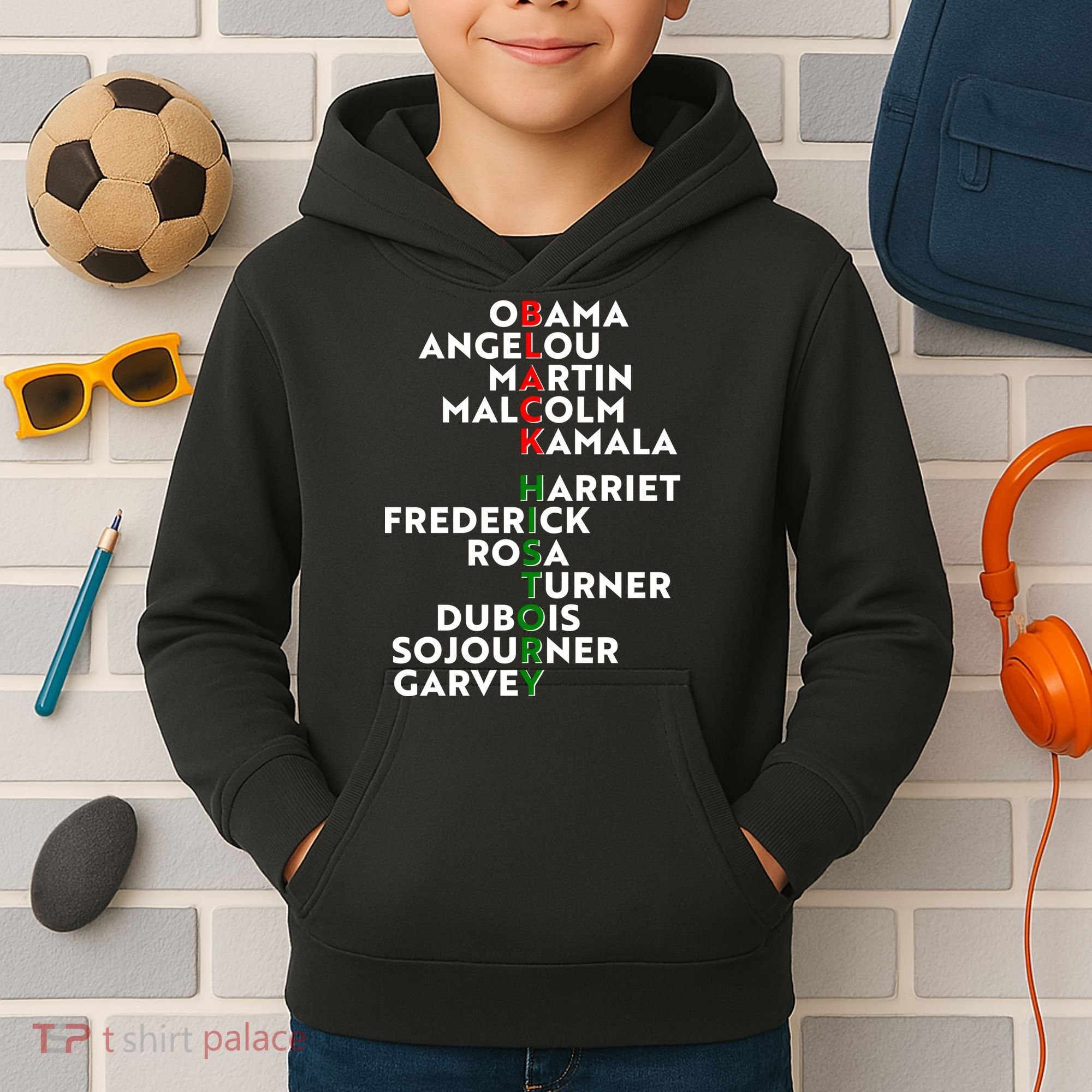 Black History Month 2021 Black History Makers Kids Hoodie