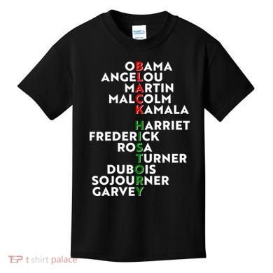 Black History Month 2021 Black History Makers Kids T-Shirt