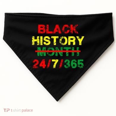 Black History Month 24/7/365 African Melanin USA-Made Doggie Bandana