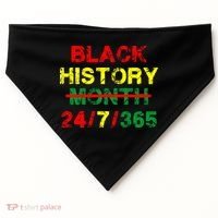 Black History Month 24/7/365 African Melanin USA-Made Doggie Bandana thumb 0