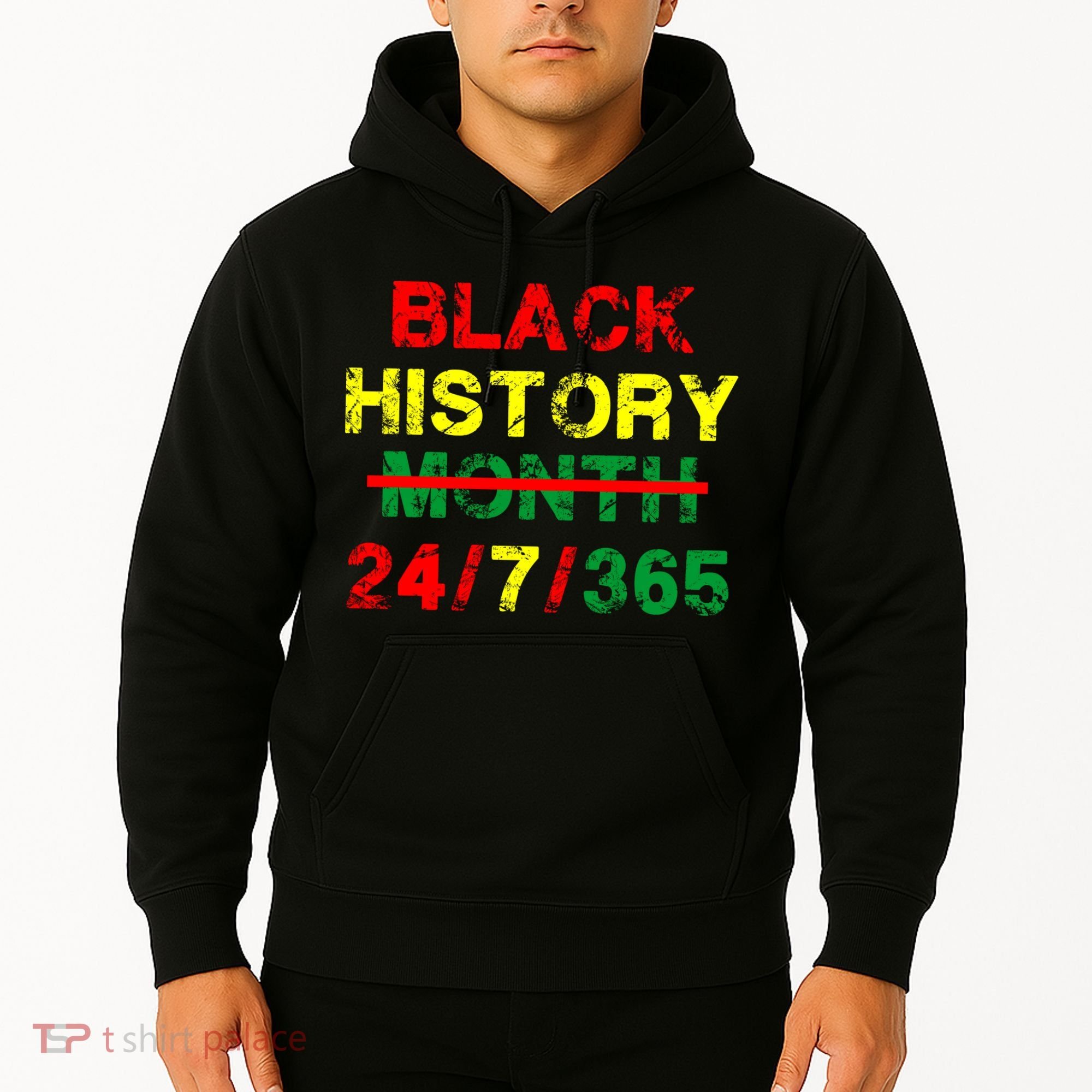 Black History Month 24/7/365 African Melanin Hoodie