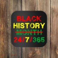 Black History Month 24/7/365 African Melanin Coaster thumb 0