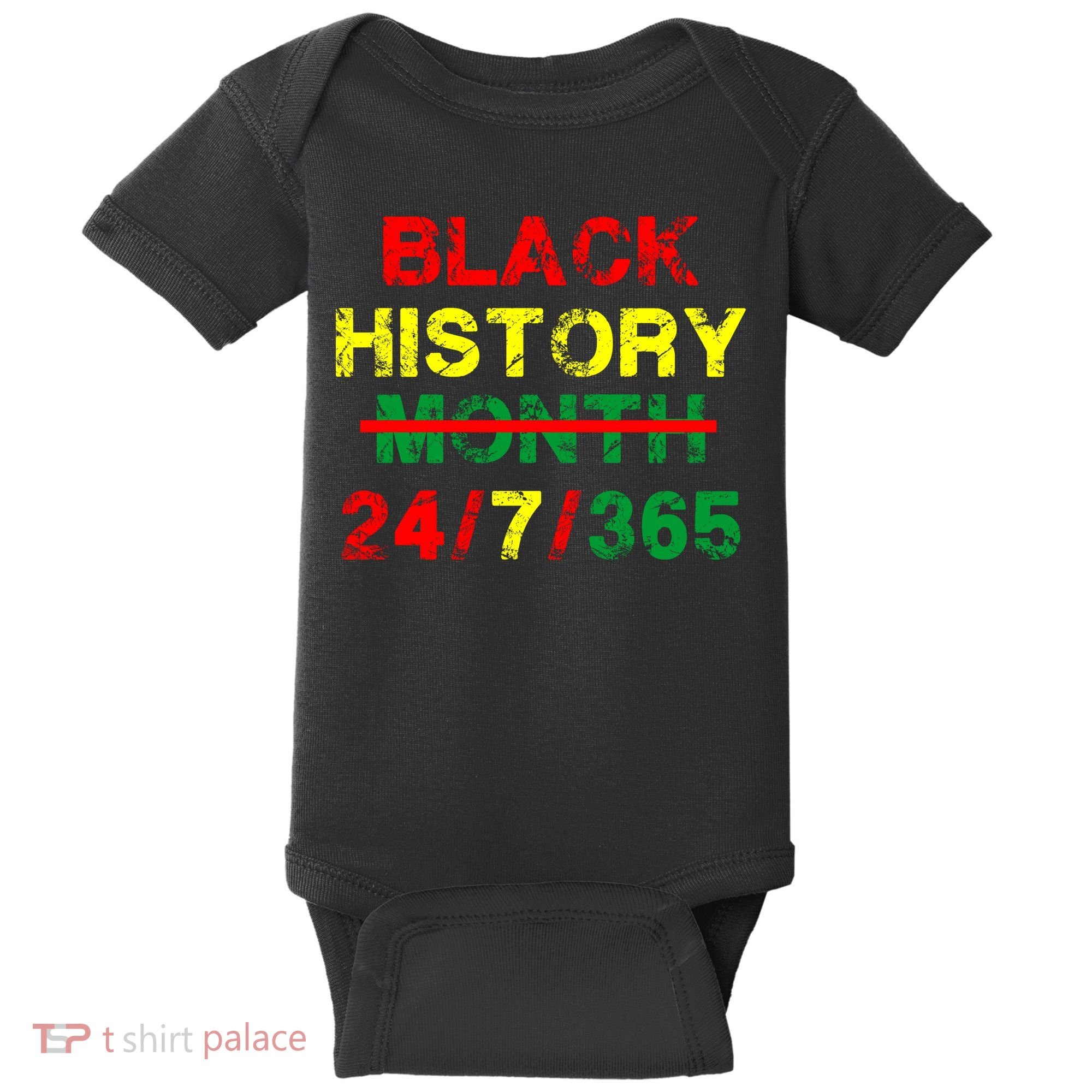 Black History Month 24/7/365 African Melanin Baby Bodysuit