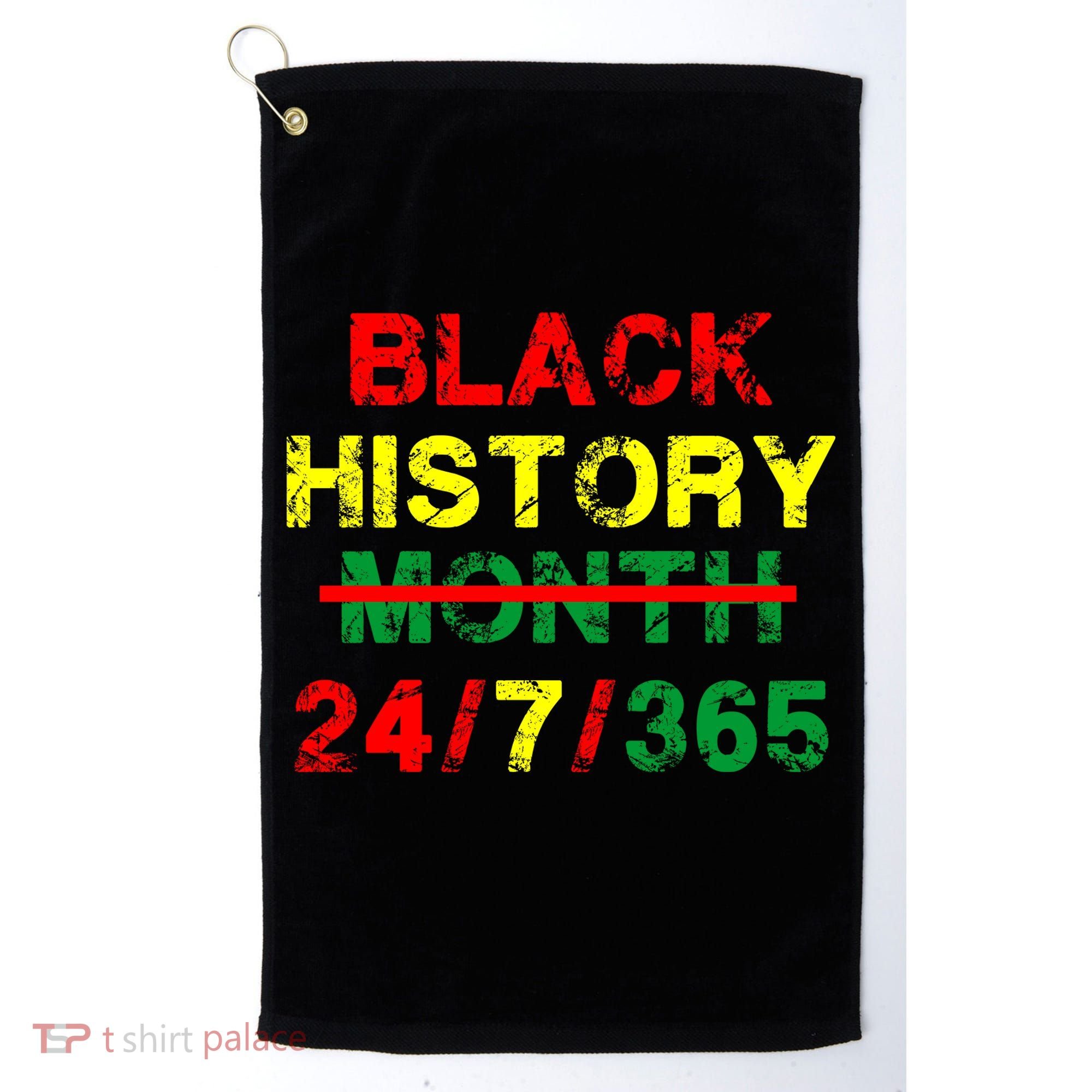 Black History Month 24/7/365 African Melanin Golf Towel