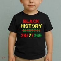 Black History Month 24/7/365 African Melanin Toddler T-Shirt thumb 2