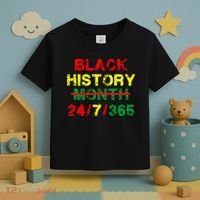 Black History Month 24/7/365 African Melanin Toddler T-Shirt thumb 3