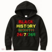 Black History Month 24/7/365 African Melanin Kids Hoodie thumb 0