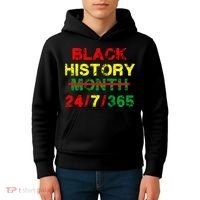 Black History Month 24/7/365 African Melanin Kids Hoodie thumb 4