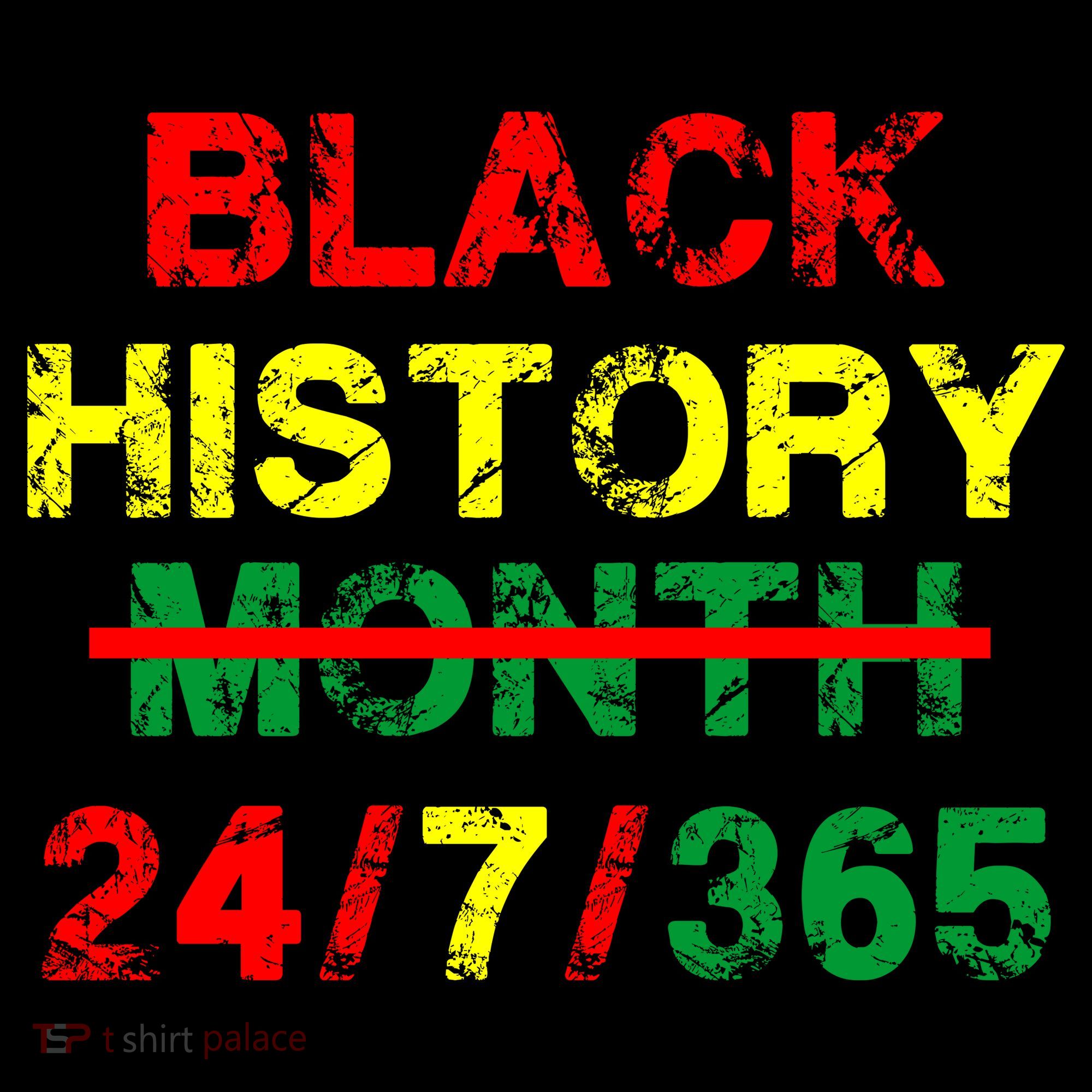 Black History Month 24/7/365 African Melanin Kids T-Shirt