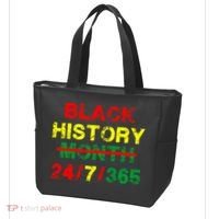 Black History Month 24/7/365 African Melanin Tote Bag thumb 3