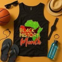 Black History Month Africa Tank Top thumb 4