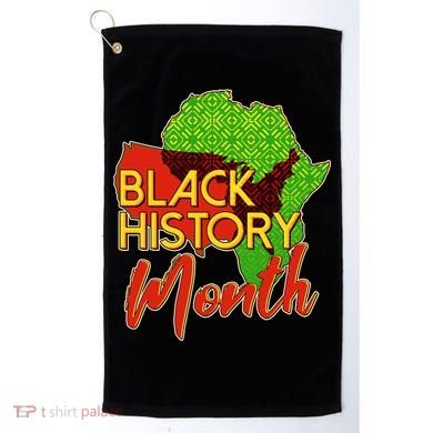 Black History Month Africa Golf Towel