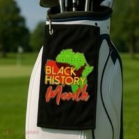 Black History Month Africa Golf Towel thumb 2
