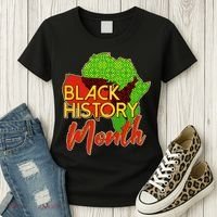 Black History Month Africa Women's T-Shirt thumb 3