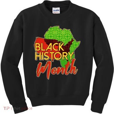 Black History Month Africa Kids Sweatshirt
