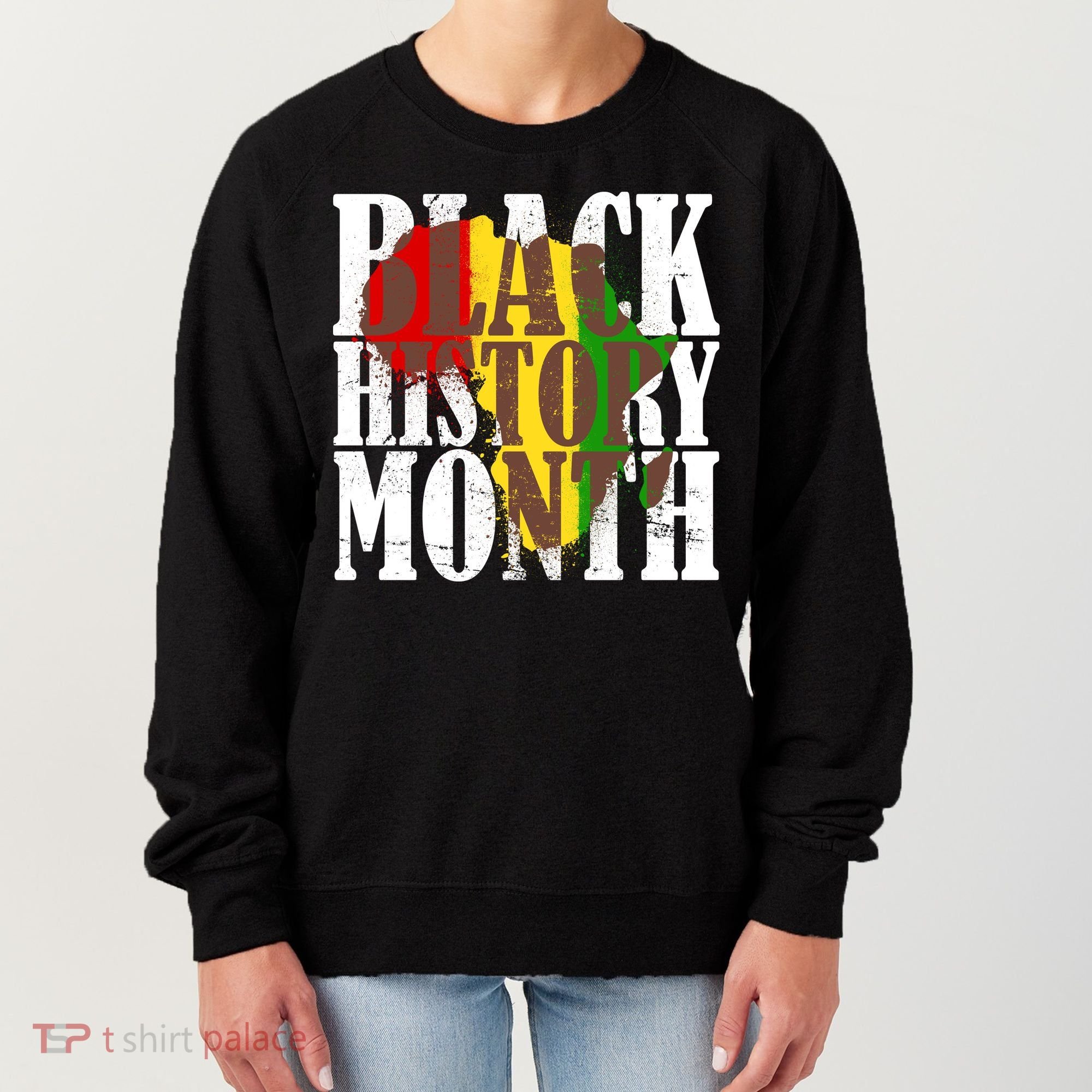 Black History Month Africa Paint Splat Women's Sweatshirt