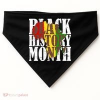 Black History Month Africa Paint Splat USA-Made Doggie Bandana thumb 0