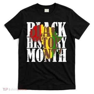 Black History Month Africa Paint Splat T-Shirt