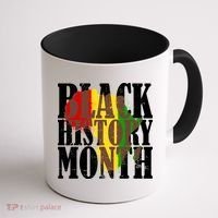 Black History Month Africa Paint Splat Coffee Mug thumb 1