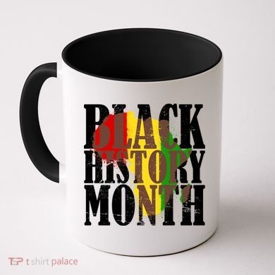 Black History Month Africa Paint Splat Coffee Mug