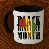 Black History Month Africa Paint Splat Coffee Mug thumb 2