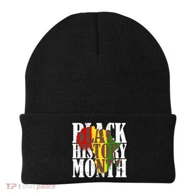 Black History Month Africa Paint Splat Beanie