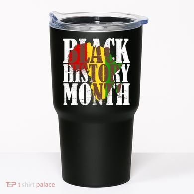 Black History Month Africa Paint Splat Tumbler