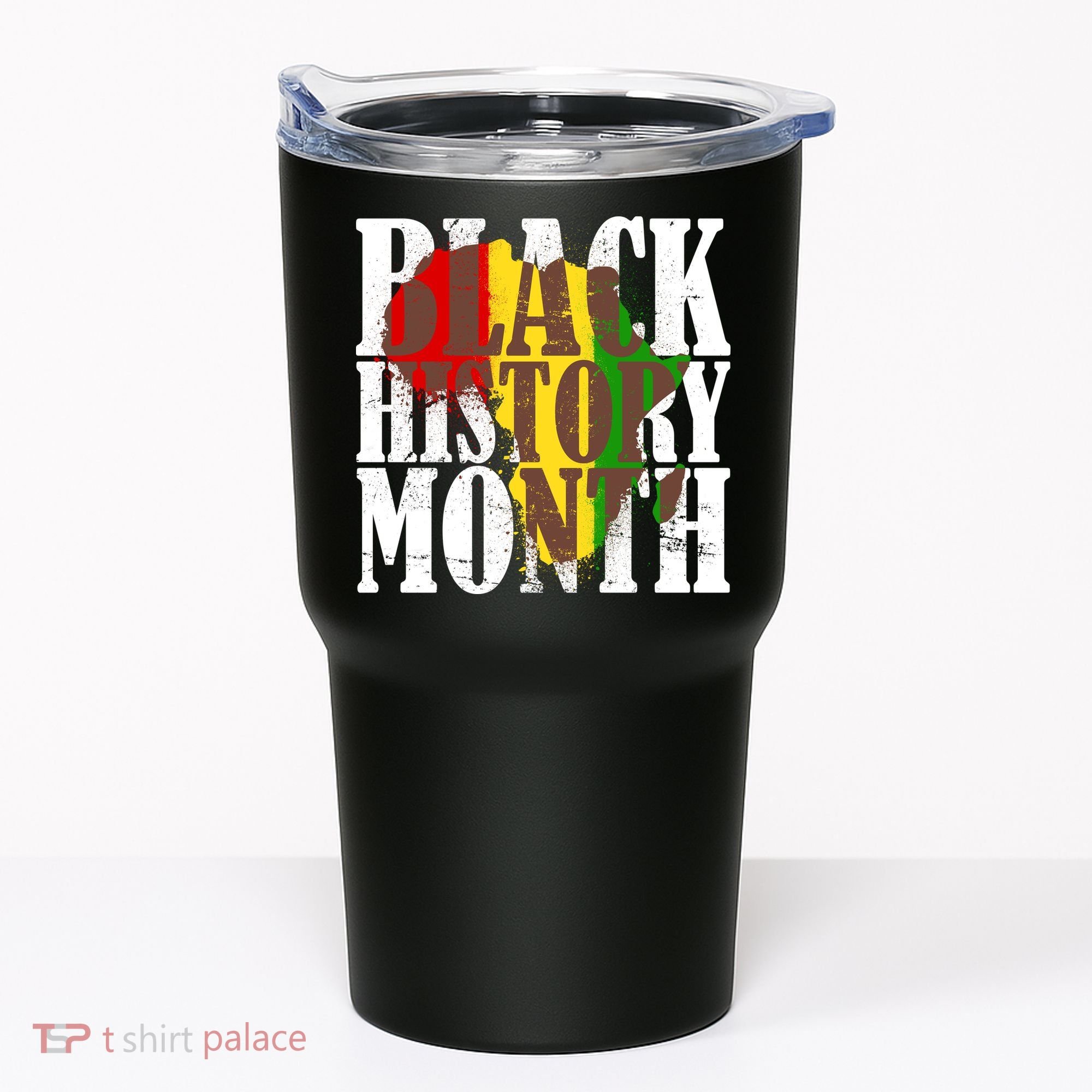 Black History Month Africa Paint Splat Tumbler