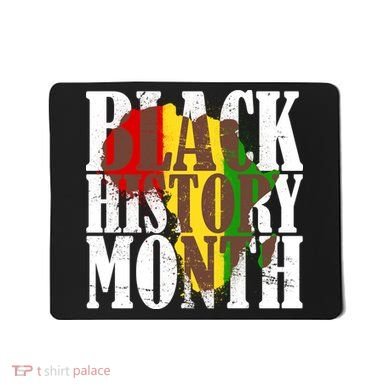 Black History Month Africa Paint Splat Mousepad