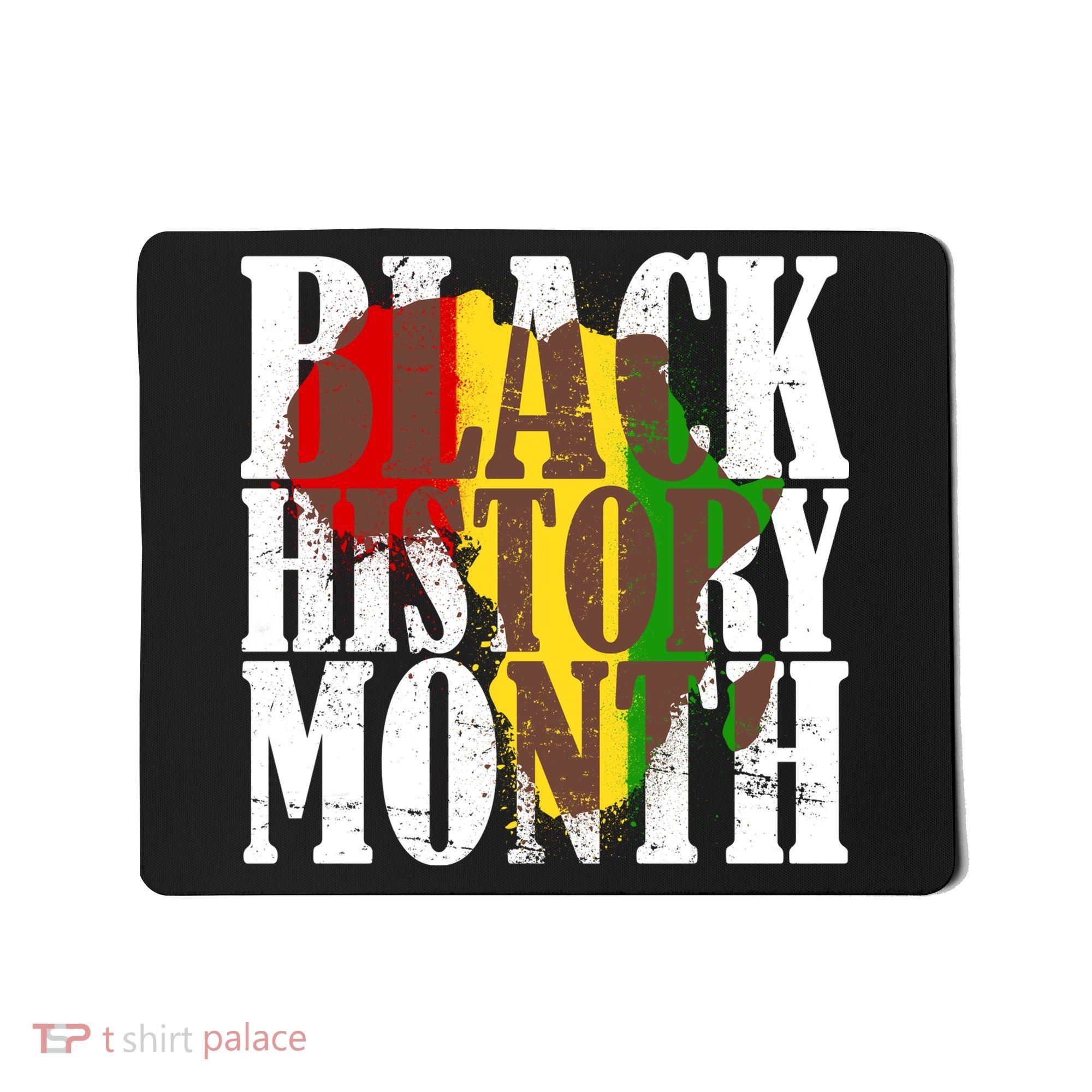 Black History Month Africa Paint Splat Mousepad