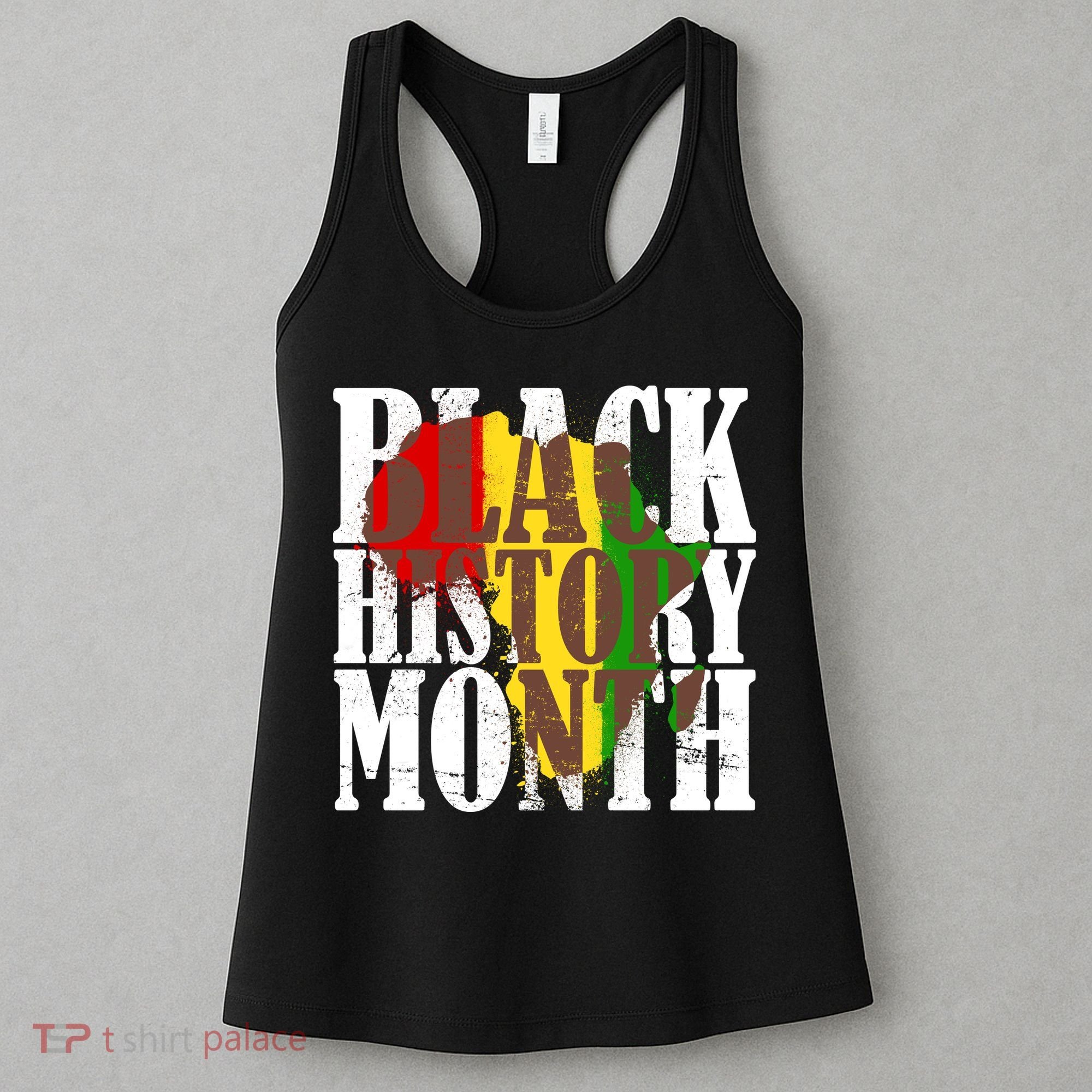Black History Month Africa Paint Splat Women's Tank Top