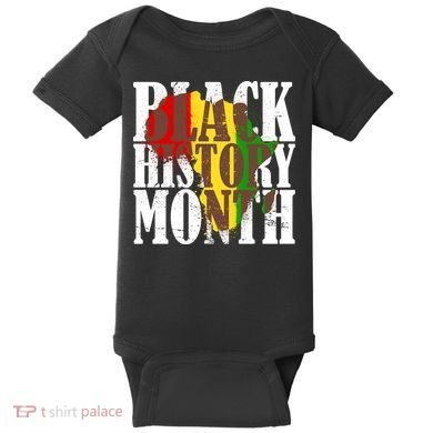 Black History Month Africa Paint Splat Baby Bodysuit