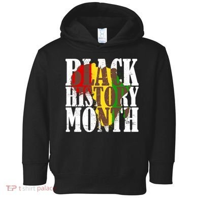 Black History Month Africa Paint Splat Toddler Hoodie
