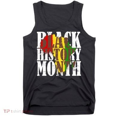 Black History Month Africa Paint Splat Tank Top