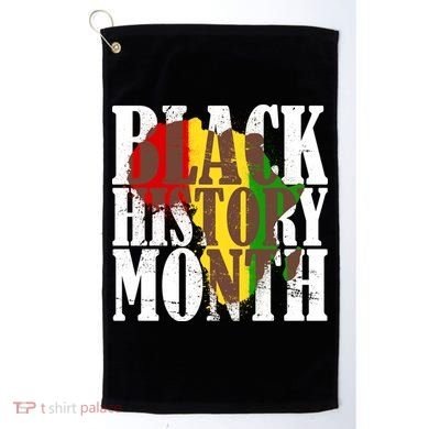 Black History Month Africa Paint Splat Golf Towel