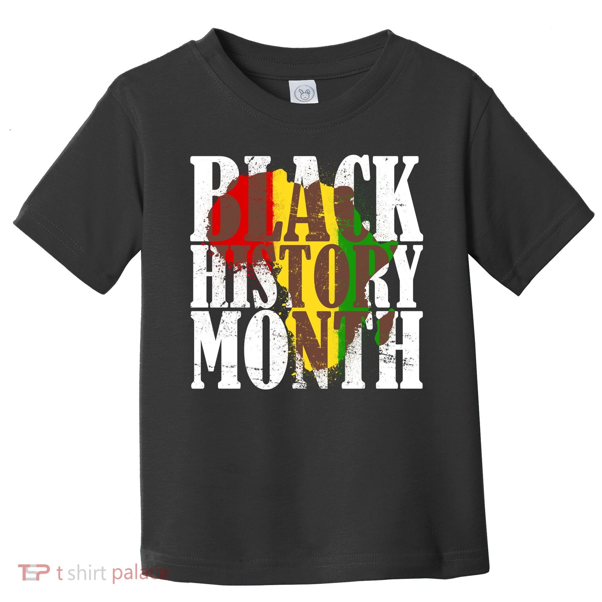 Black History Month Africa Paint Splat Toddler T-Shirt