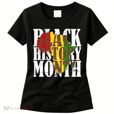 Black History Month Africa Paint Splat Women's T-Shirt