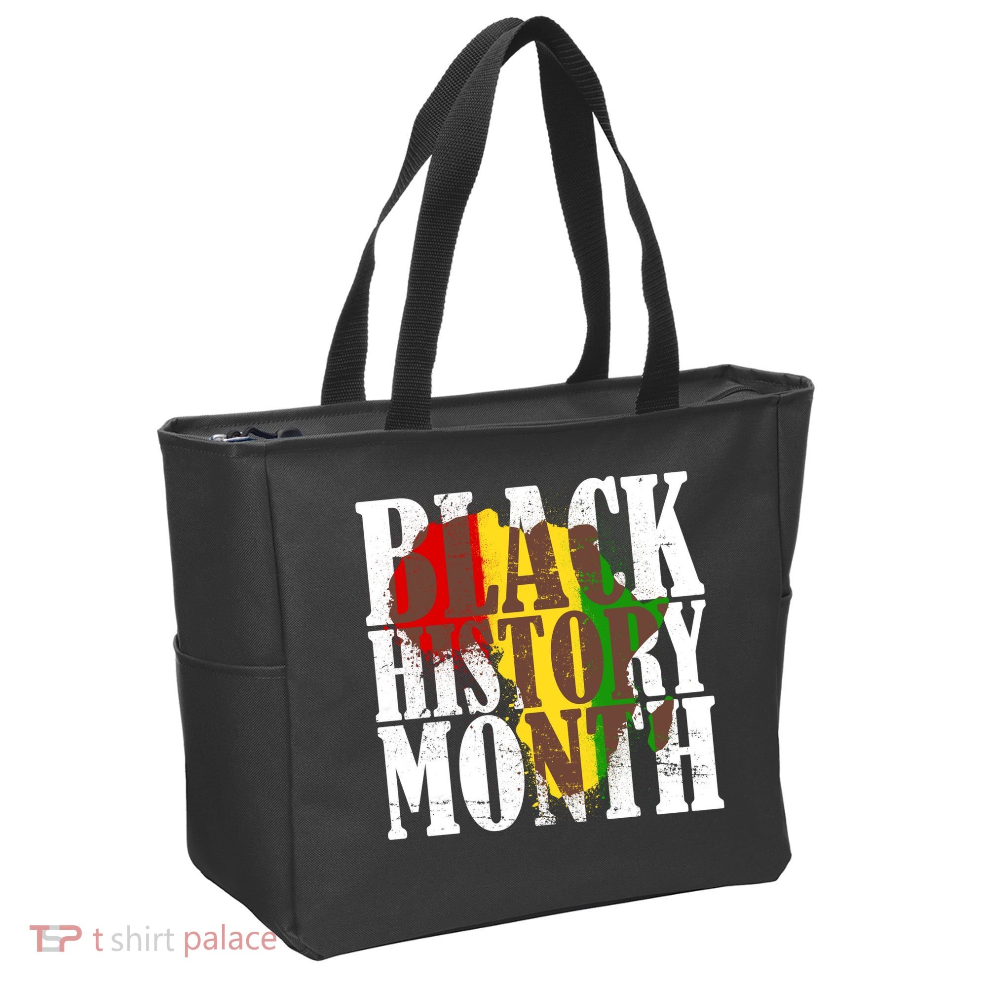 Black History Month Africa Paint Splat Tote Bag